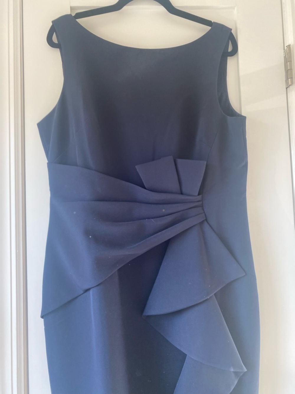 Eliza J Navy Sleeveless Ruffle-Accent Maxi Dress - Picture 7 of 14